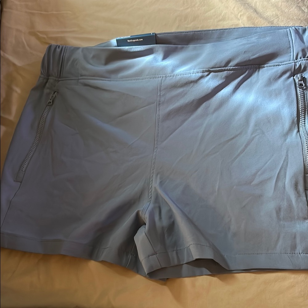 Reel Legends Women's Athletic Shorts in Gray